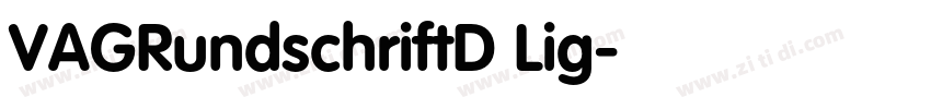 VAGRundschriftD Lig字体转换
